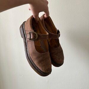 Dr. Martens Brown Mary Jane Flats